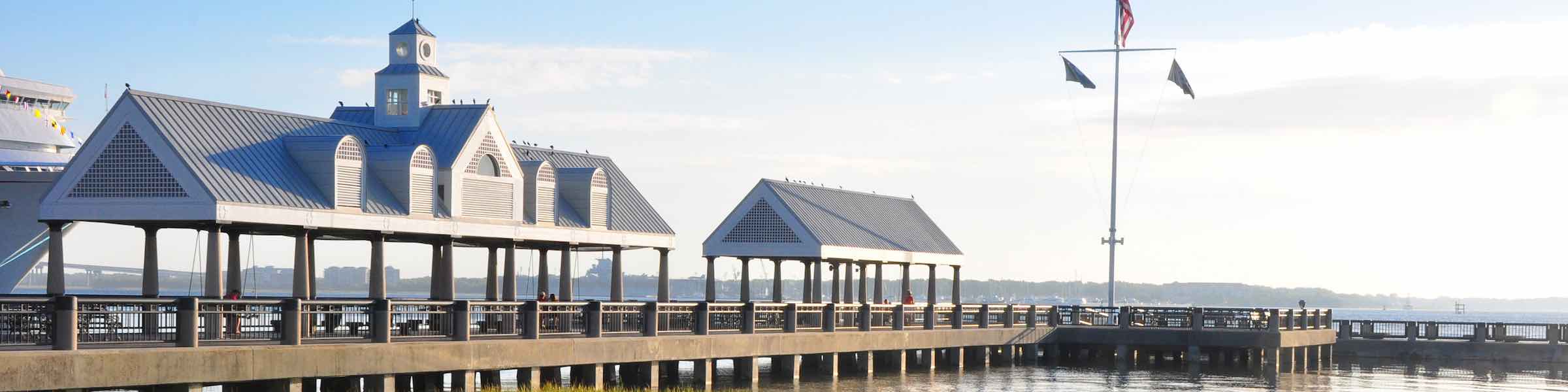 The pier at Riley Waterfront Park, Charleston, SC.